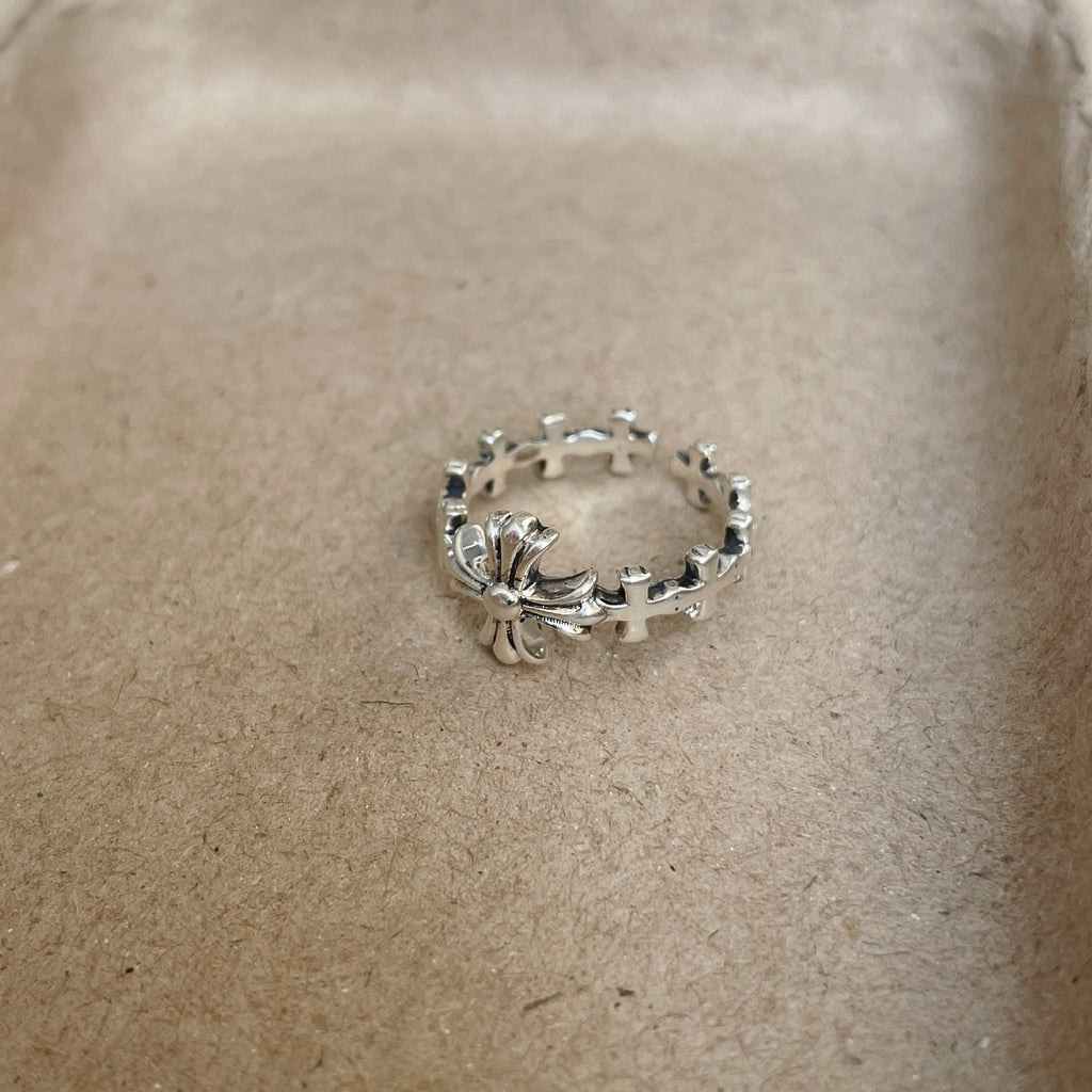 Antique Cross Adjustable Pinky Ring - Gothic Whimsy