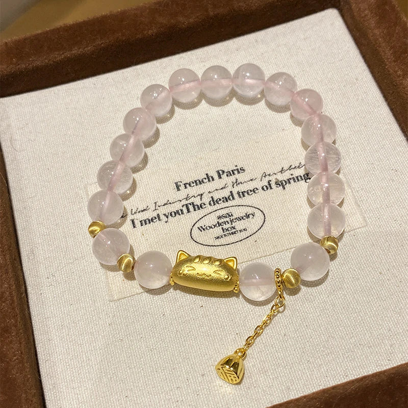 Lotus Baguette-Cat Bracelet