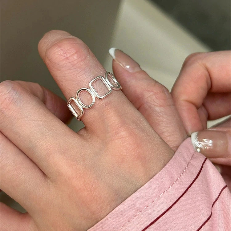 Geometric Adjustable Ring Set