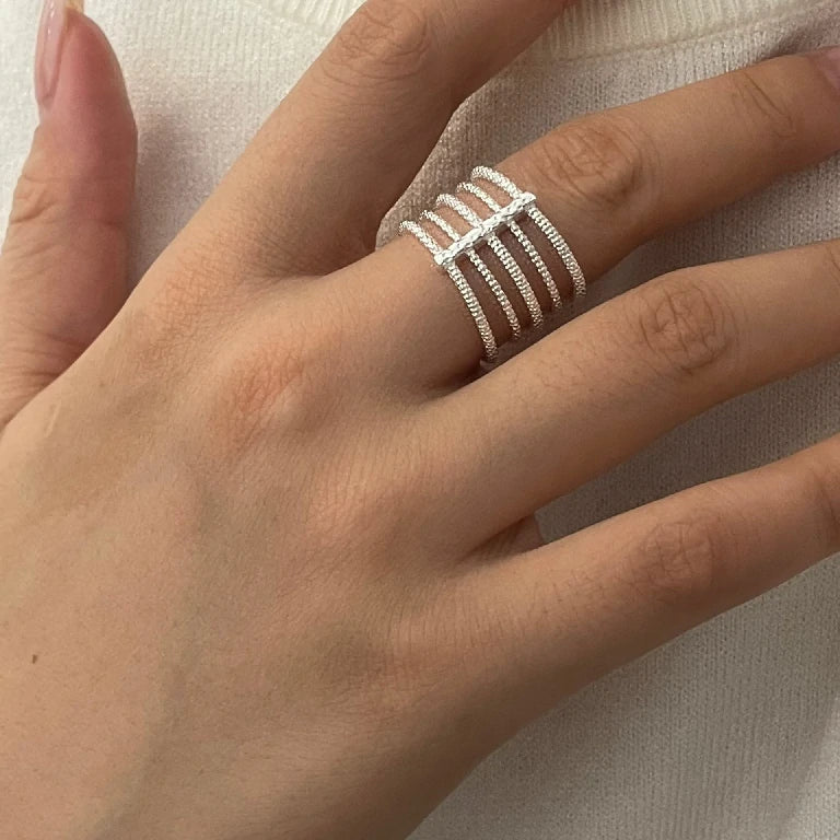 Textured Layer Ring
