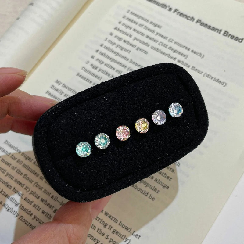 Firework Cut Stud Earrings | Pair