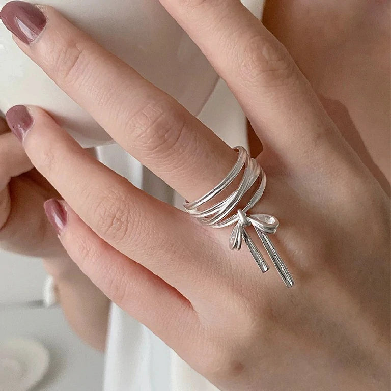 Ballet Ribbon Adjustable Ring