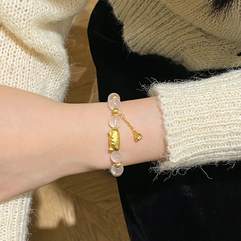 Lotus Baguette-Cat Bracelet