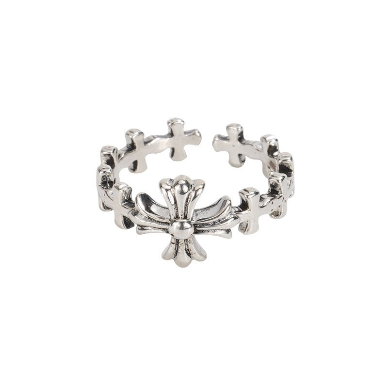 Antique Cross Adjustable Pinky Ring - Gothic Whimsy