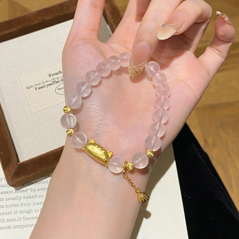 Lotus Baguette-Cat Bracelet