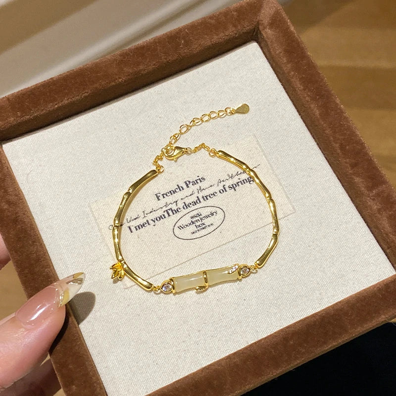 Bamboo Growth Cuff Bracelet