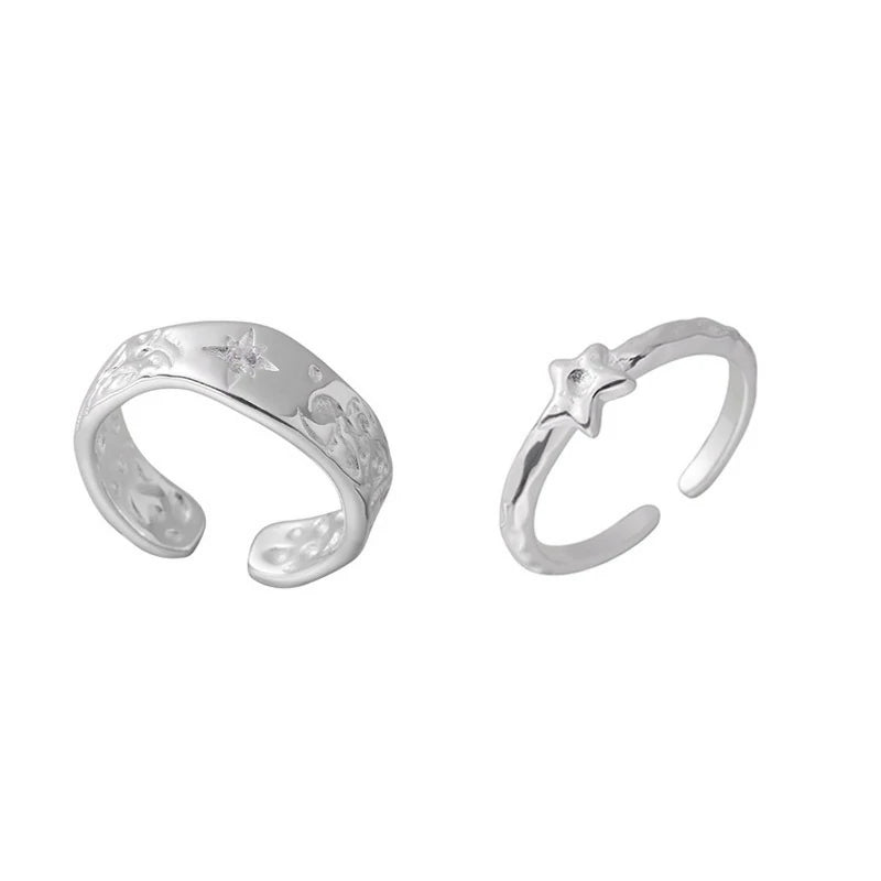 Celestial Stars Adjustable Ring Set - Astral Harmony