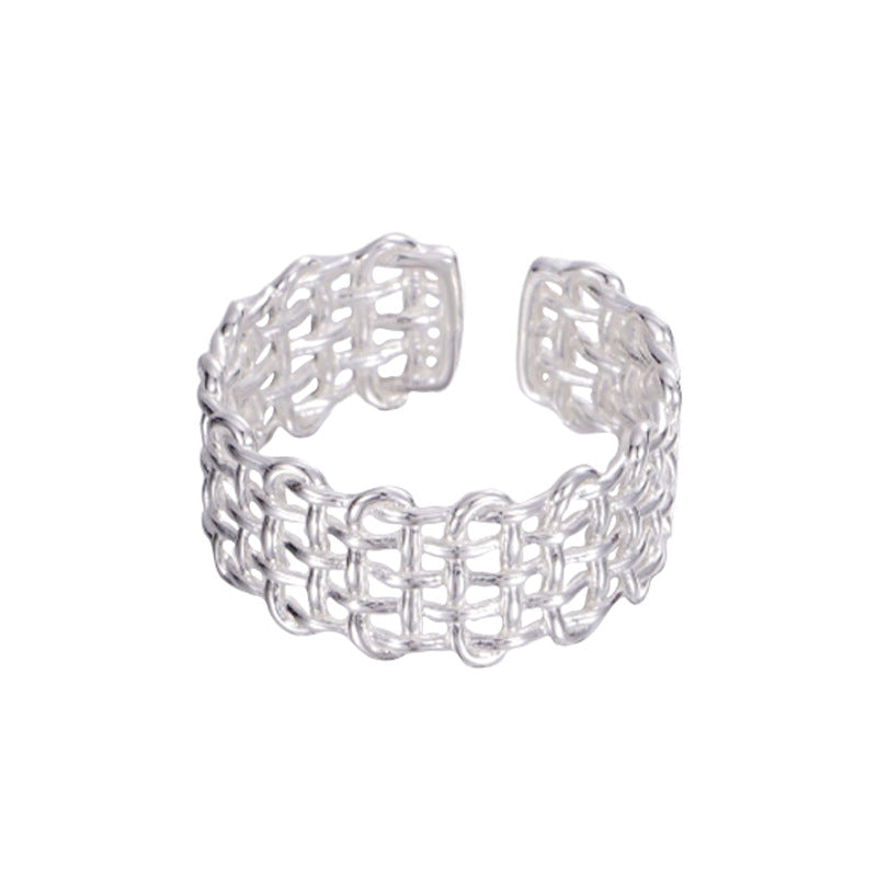 Woven Mesh Adjustable Ring