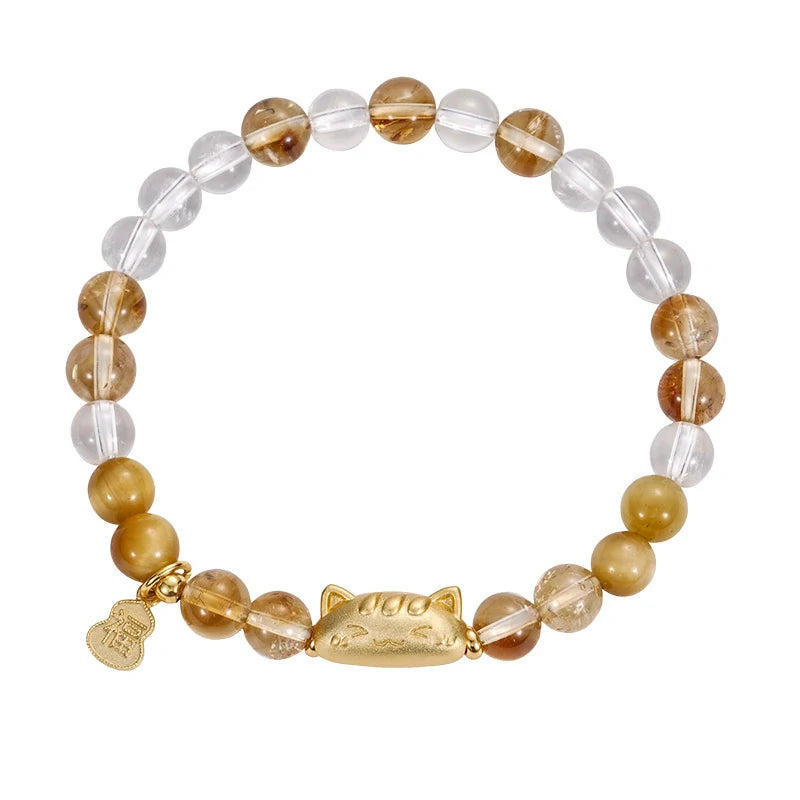 Baguette-Cat Crystal Bracelet