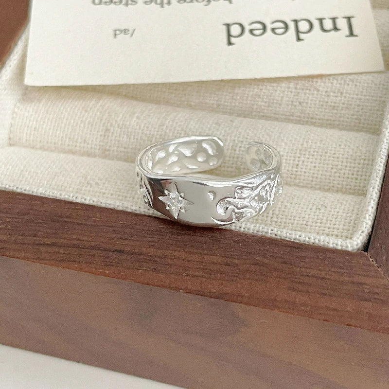 Celestial Stars Adjustable Ring Set - Astral Harmony