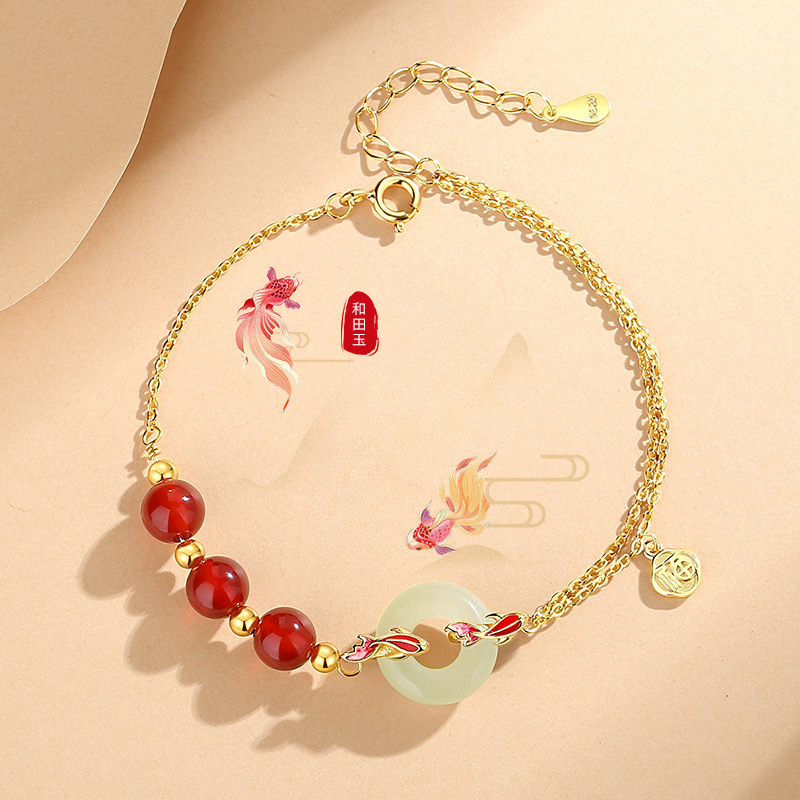 Blessing Carnelian Jade Bracelet