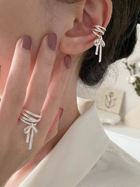 Ballet Ribbon Adjustable Ring