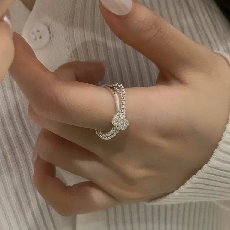 Interlaced Sphere Ring