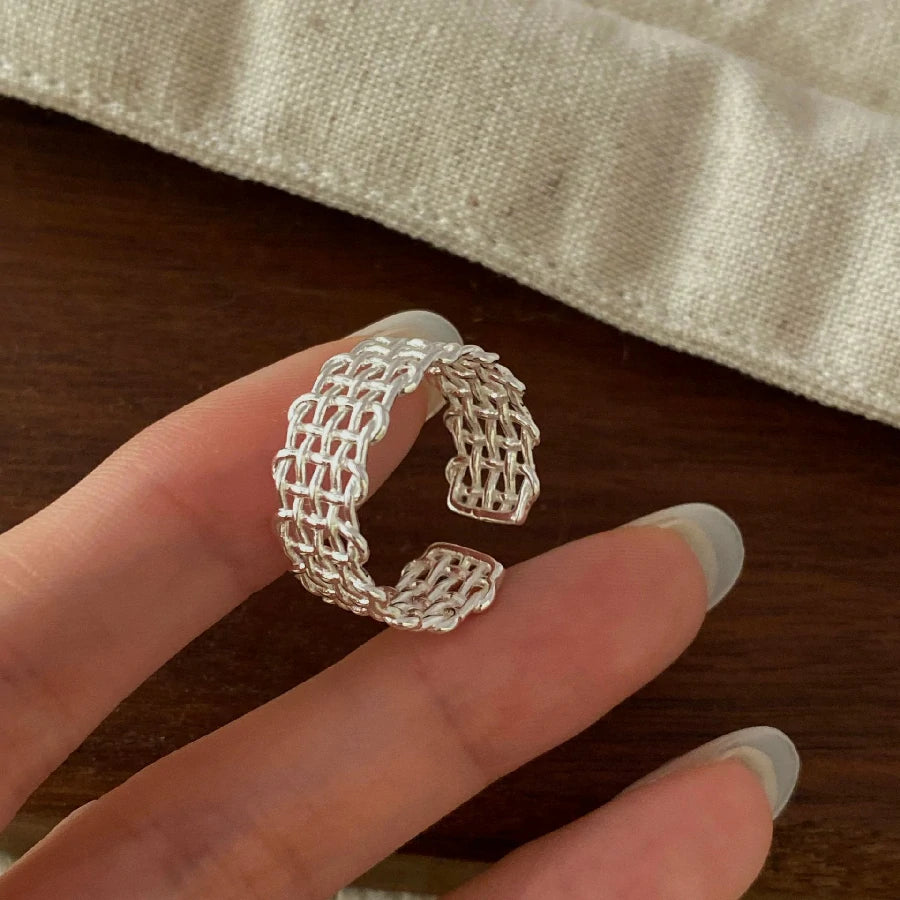 Woven Mesh Adjustable Ring