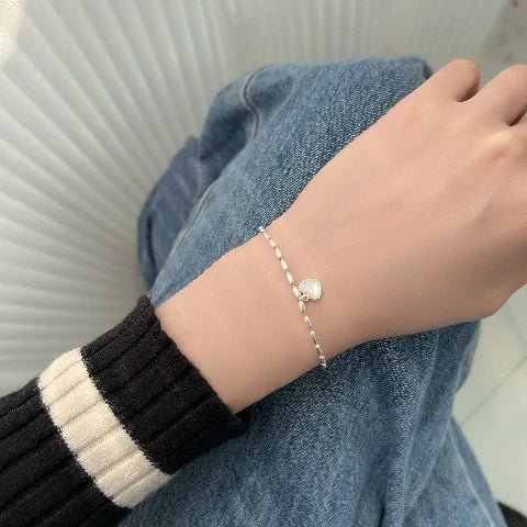 Rice Grain Heart Bracelet