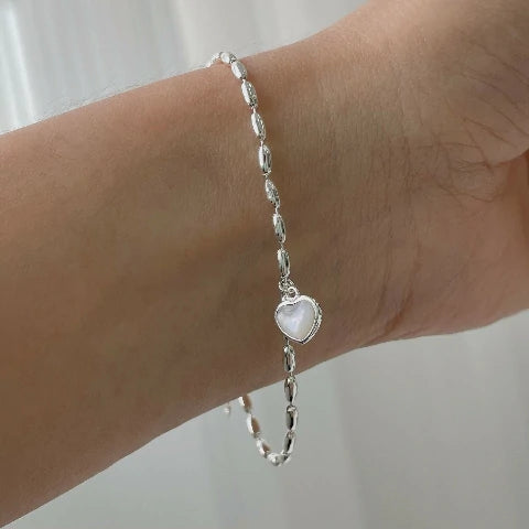 Rice Grain Heart Bracelet