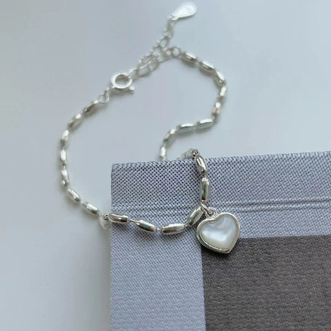 Rice Grain Heart Bracelet