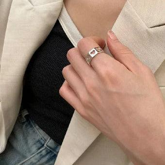 Adjustable Open Heart Ring
