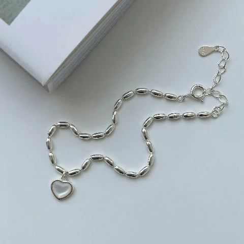 Rice Grain Heart Bracelet