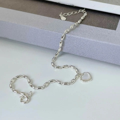 Rice Grain Heart Bracelet