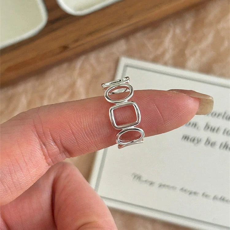 Geometric Adjustable Ring Set