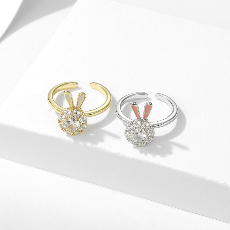 Fidget Ring Spinning Rabbit - Whimsical Serenity