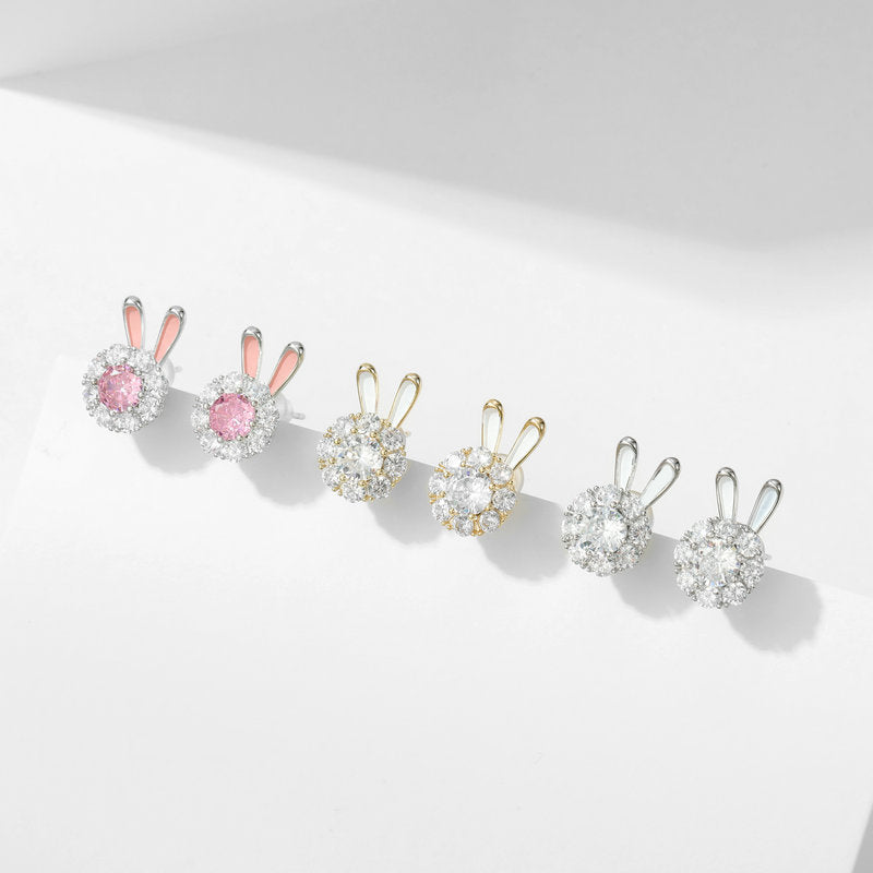 Spinning Rabbit Fidget Earrings | Pair