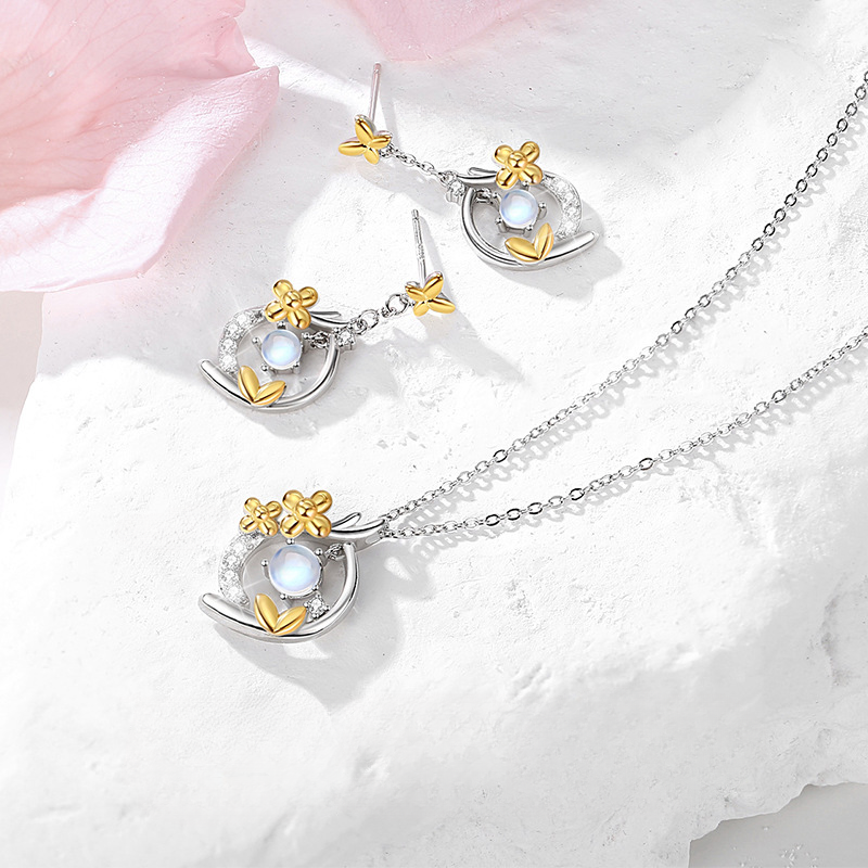 Lunar Blossom Earrings | Pair