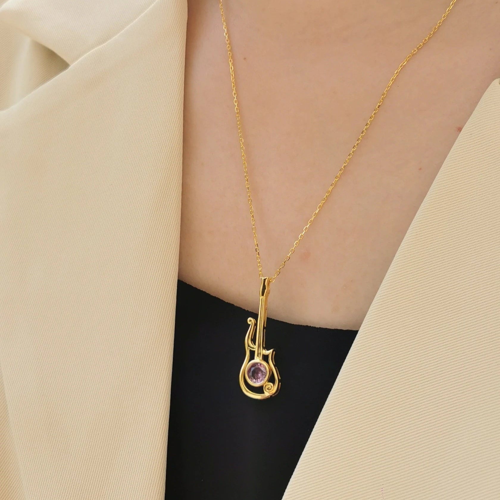 Purple Cloud Necklace