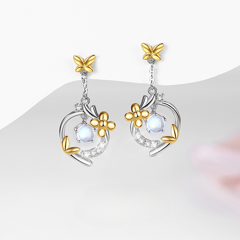 Lunar Blossom Earrings | Pair