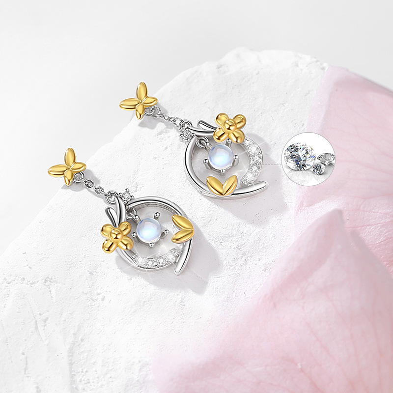 Lunar Blossom Earrings | Pair