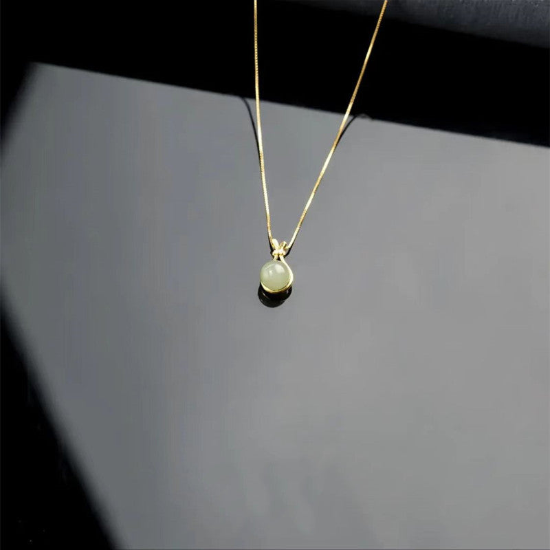 Jade Fortune Pouch Necklace