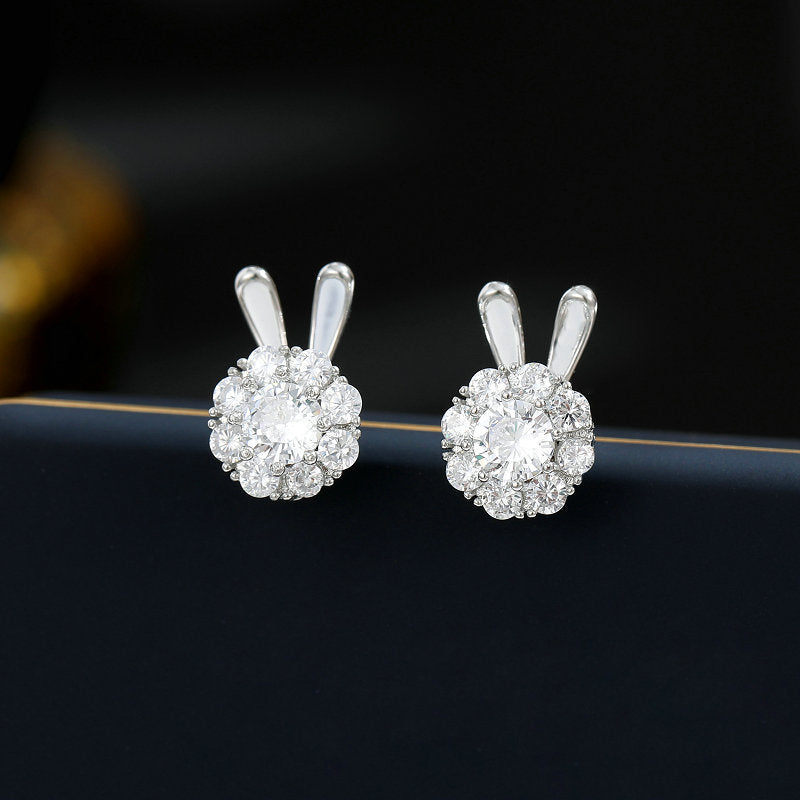 Spinning Rabbit Fidget Earrings | Pair