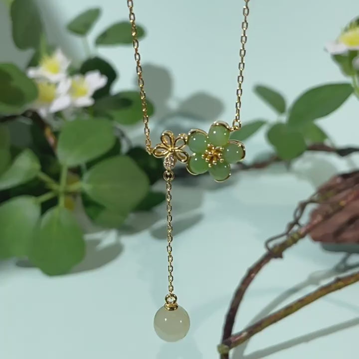 Cascading Jade Necklace