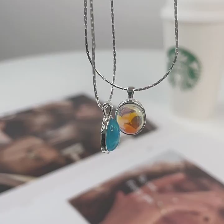 Oval Stone Necklace