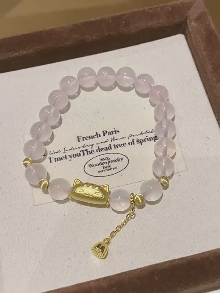 Lotus Baguette-Cat Bracelet