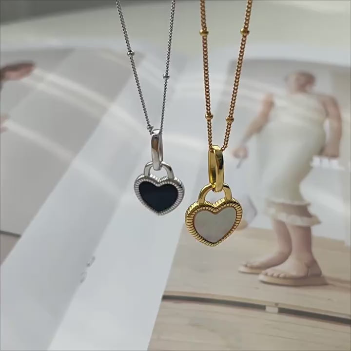 Two-Sided Heart Pendant