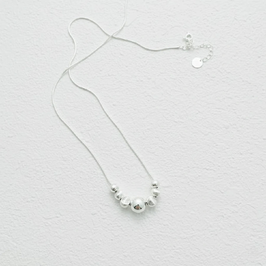 Silver CatEye Track Necklace