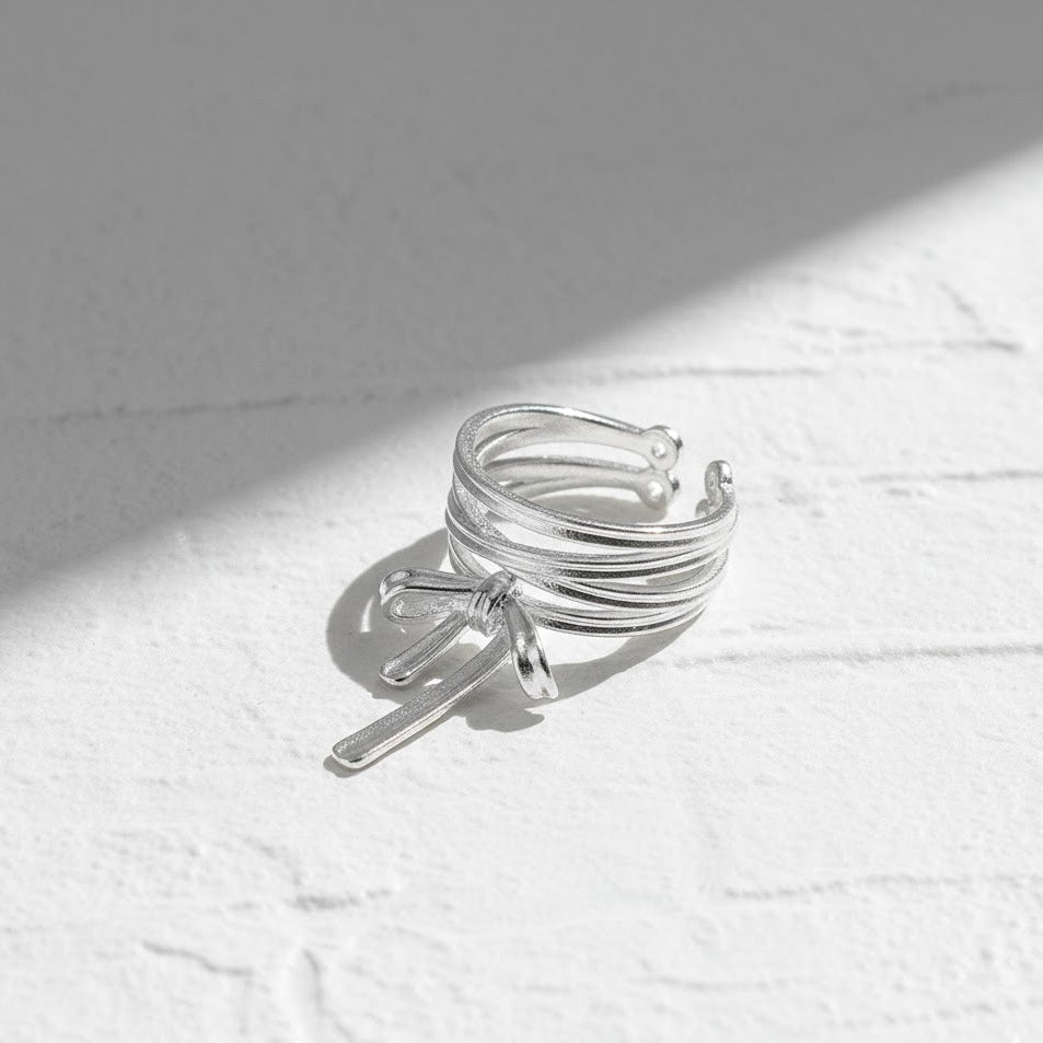 Ballet Ribbon Adjustable Ring